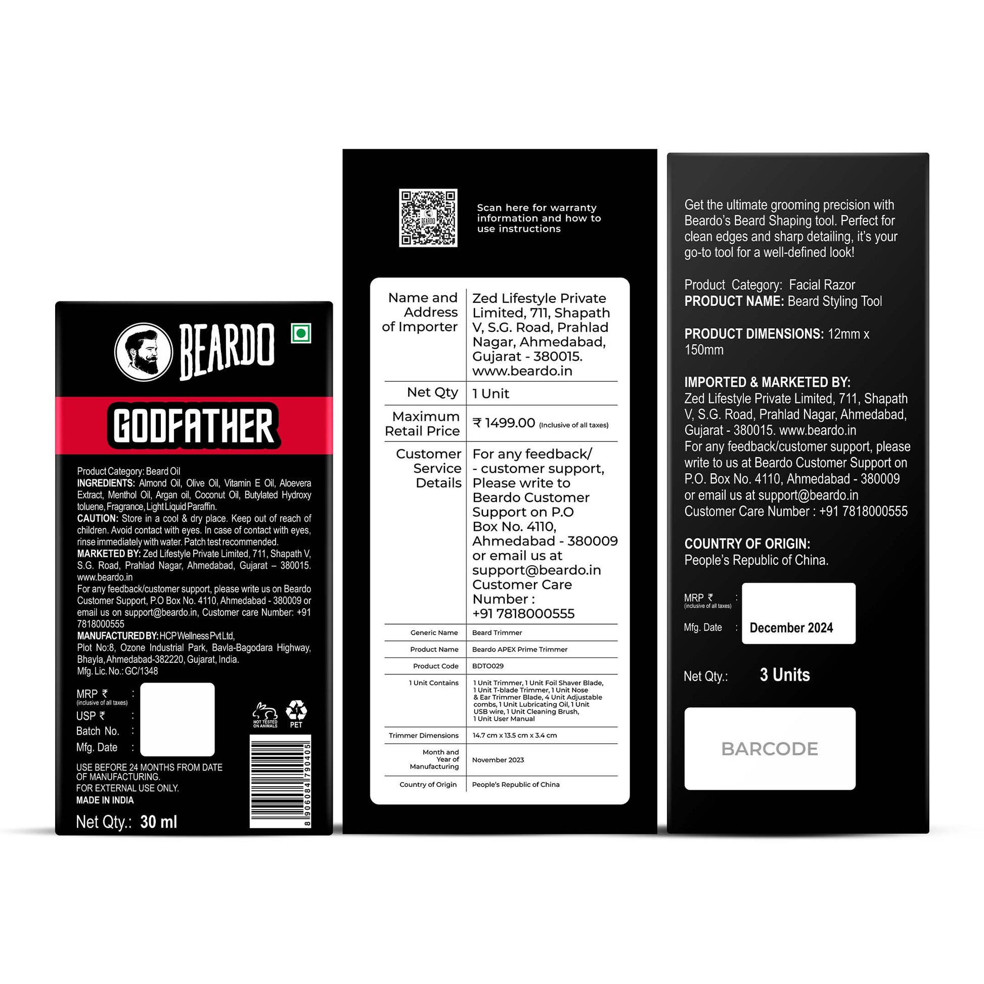 Beardo Italian Beard Combo