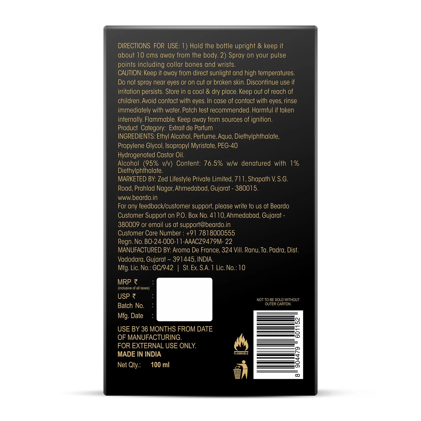 Beardo Alpha Amber Elixir (100ml)