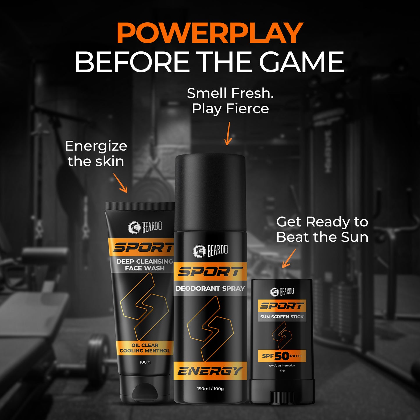 Beardo Sport Powerplay Combo