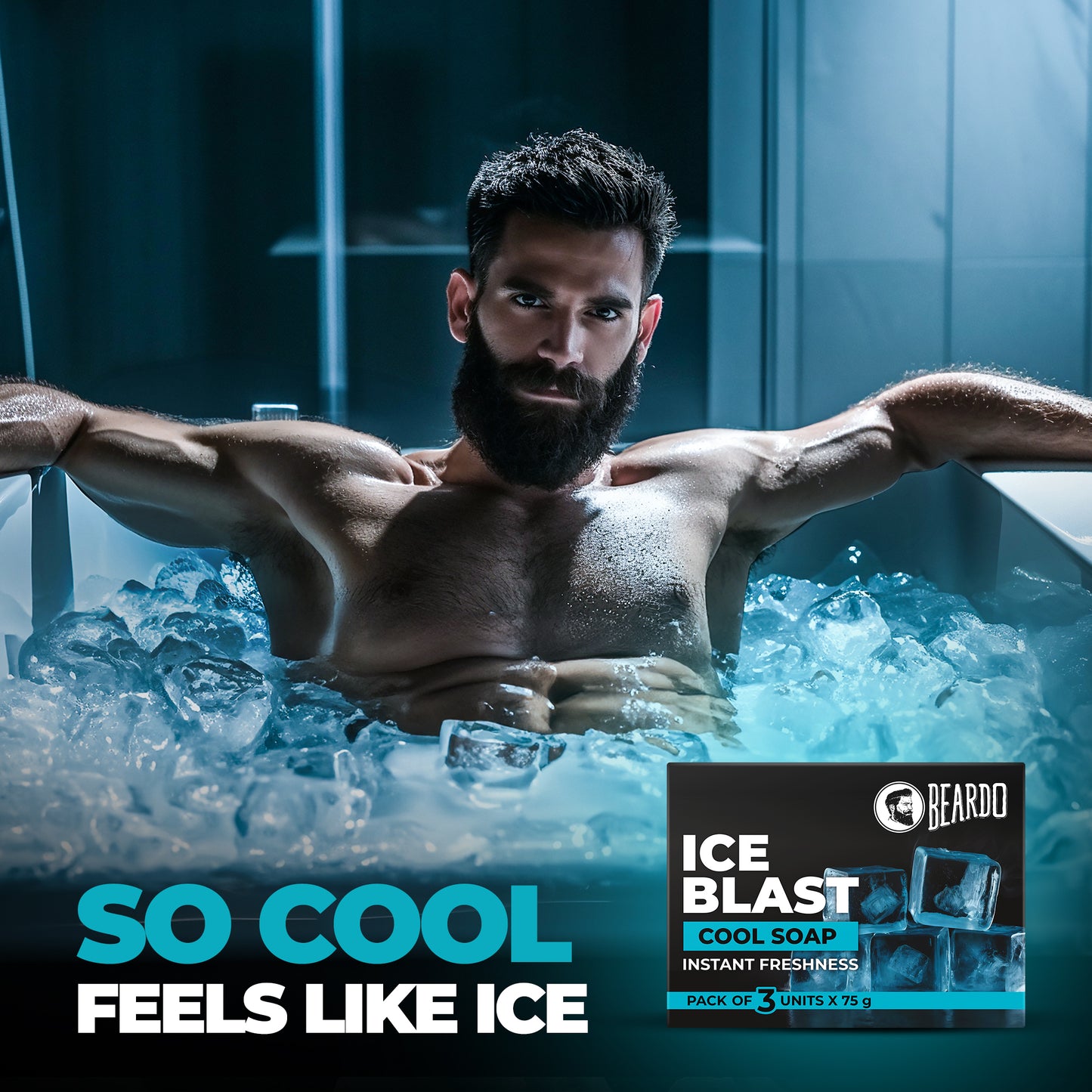Beardo Ice Blast Soap (75gX3)