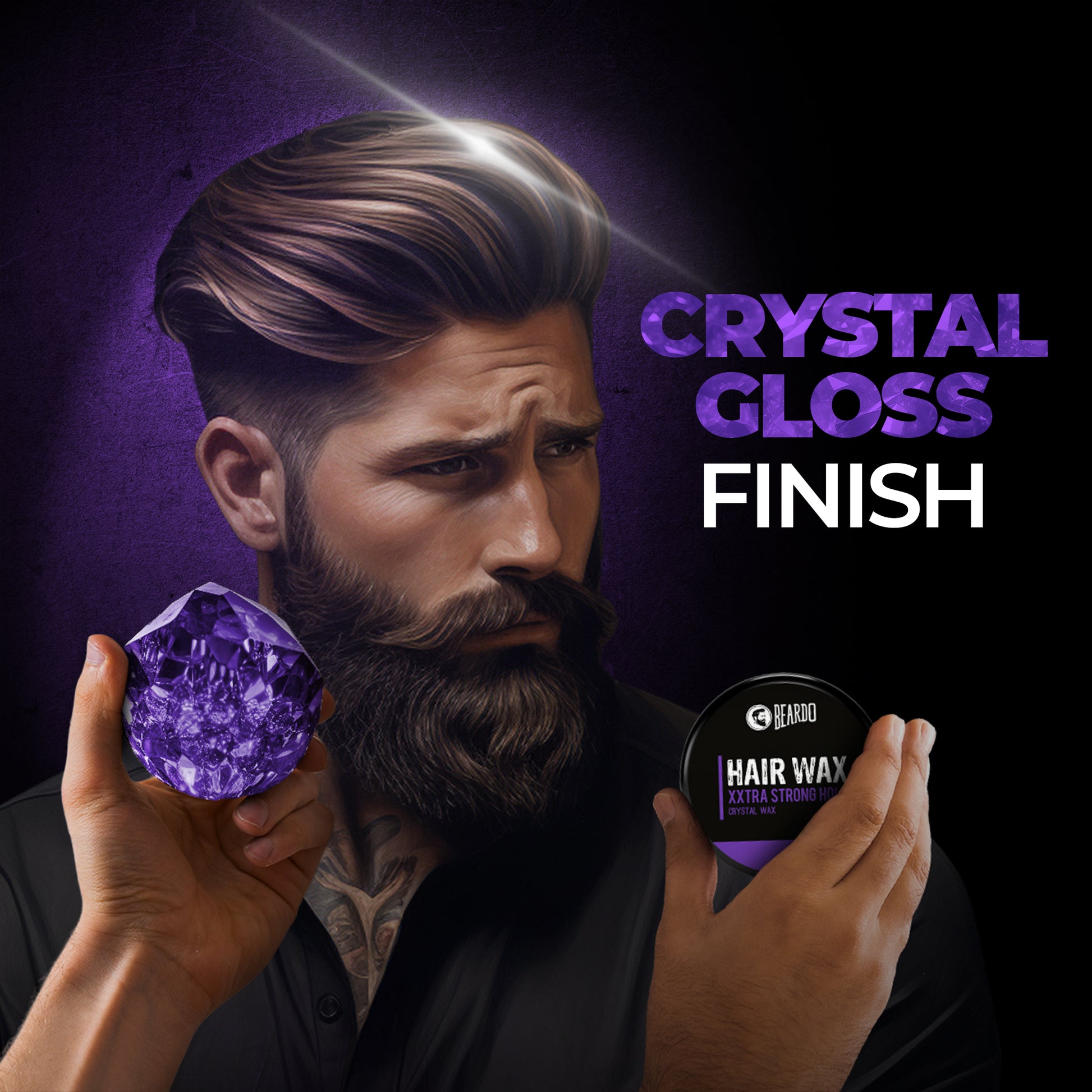 Beardo Hair Wax XXTRA StrongHold Crystal Wax