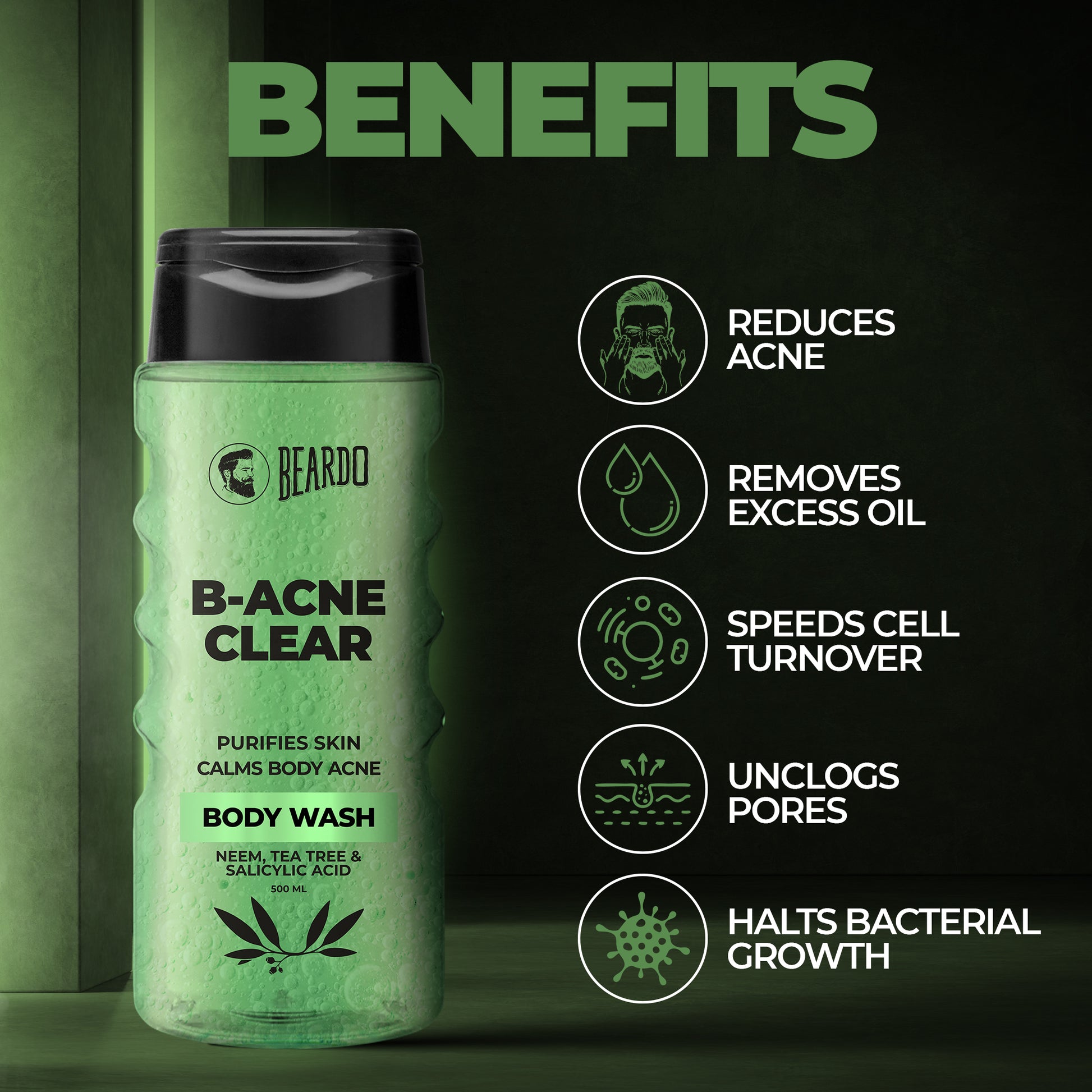 Beardo B-Acne Clear Body Wash