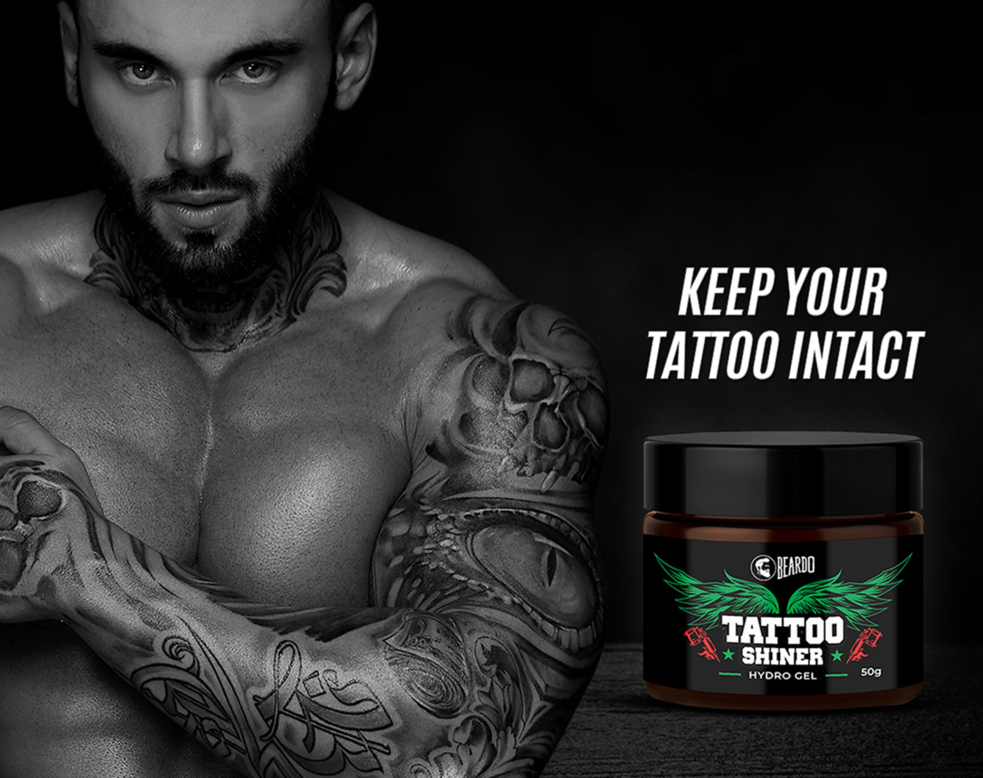 Beardo tattoo shiner
