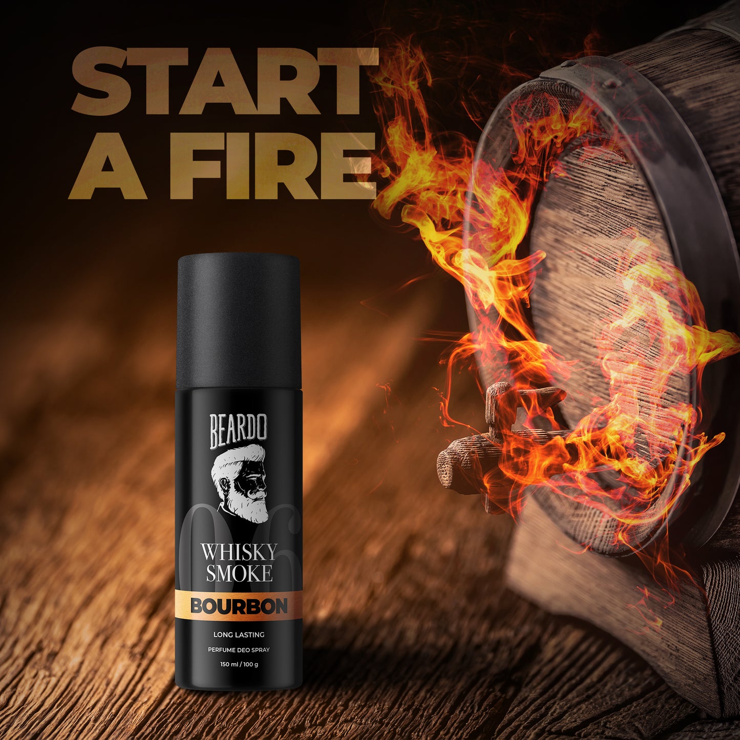 Beardo Whisky Smoke Bourbon Perfume Deo Spray 150ml
