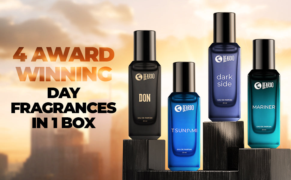 Set of 4 daytime fragrances in one box – perfect for everyday elegance.