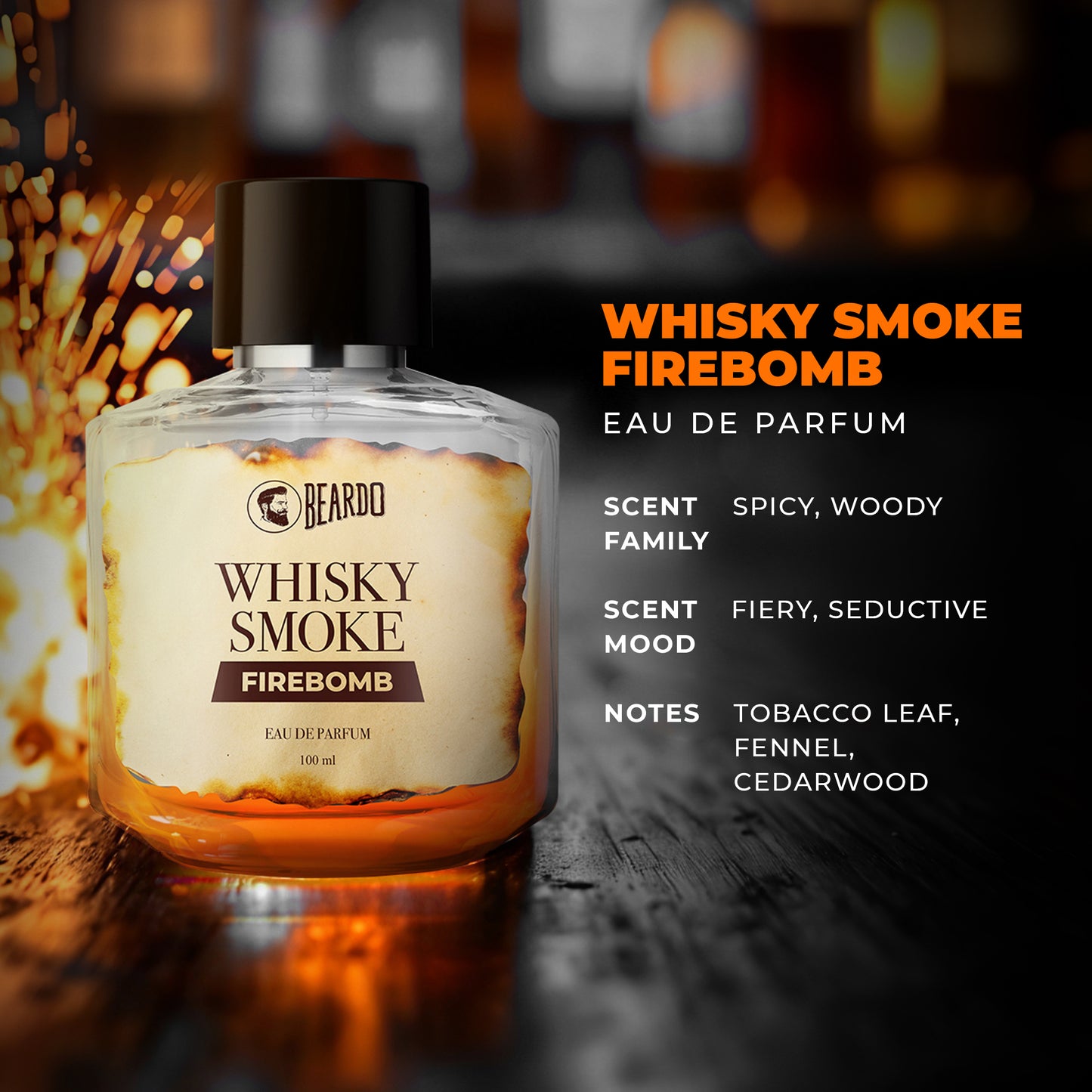 Beardo Whisky Smoke Firebomb Perfume EDP