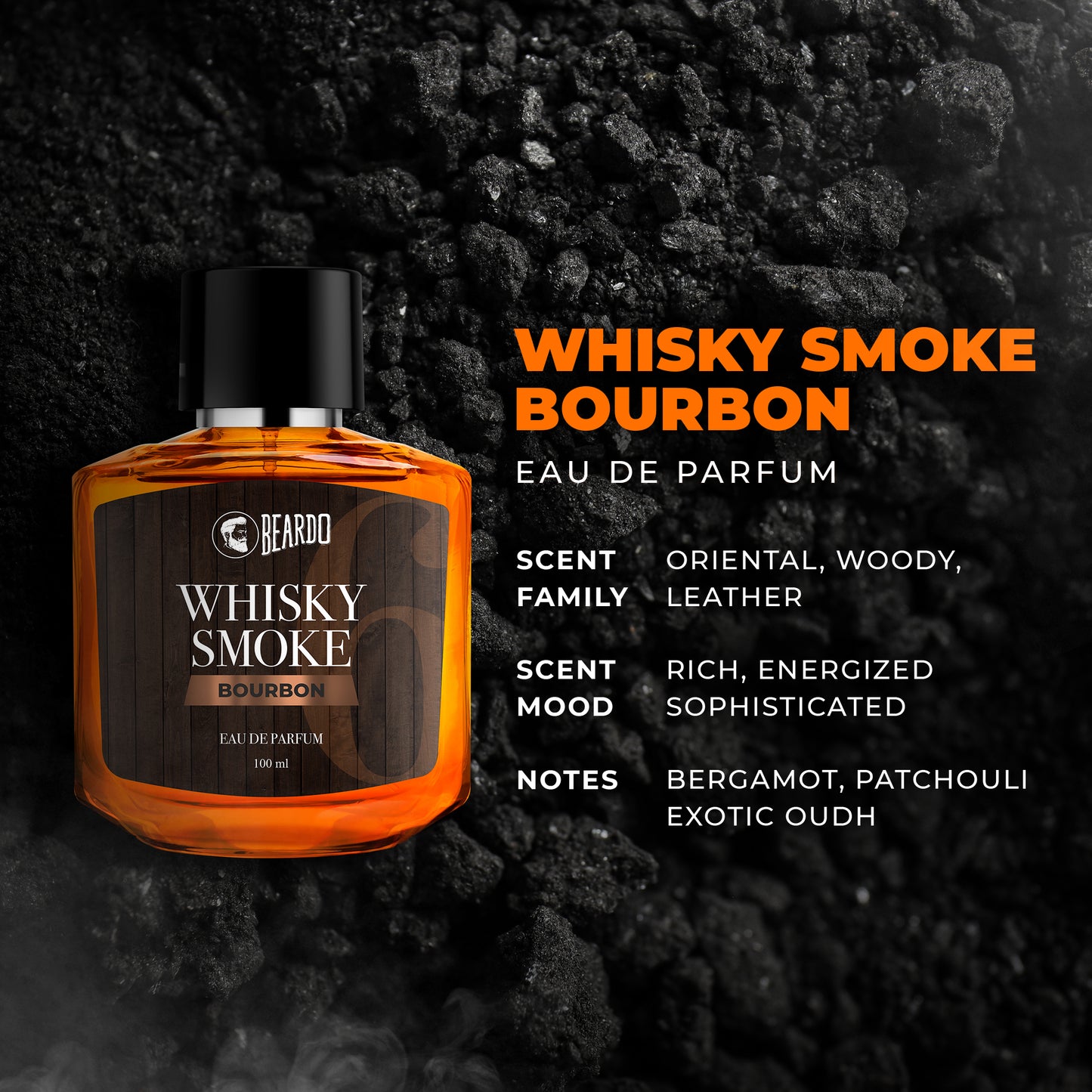 Beardo Whisky Smoke Bourbon Perfume EDP (100ml)