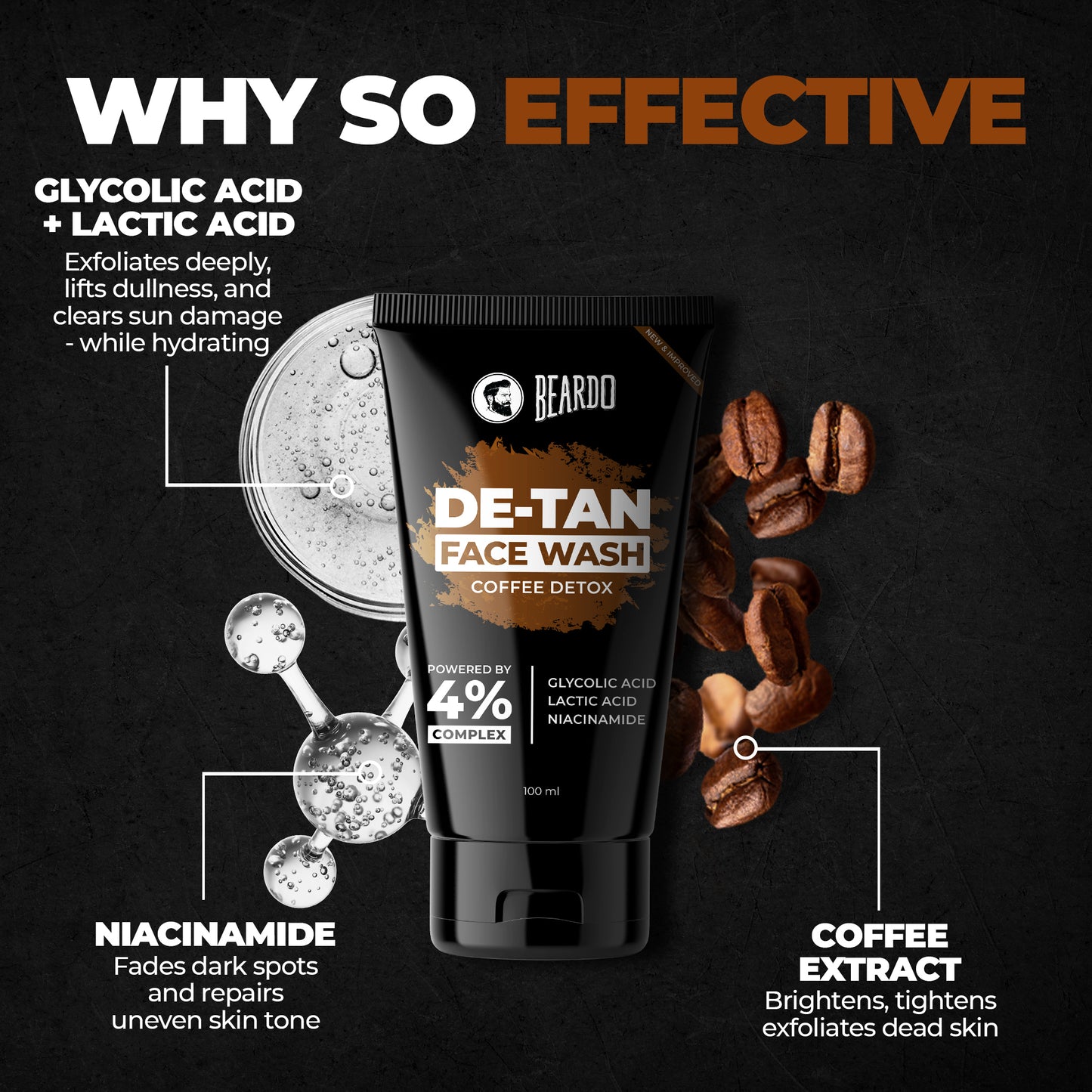 Beardo De-Tan Facewash for Men (100ml)