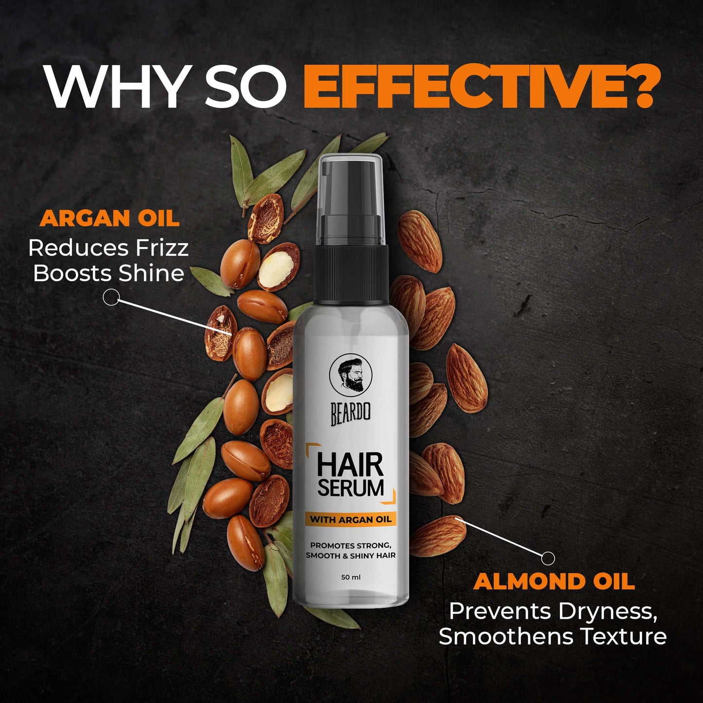 hair serum with almond oil
