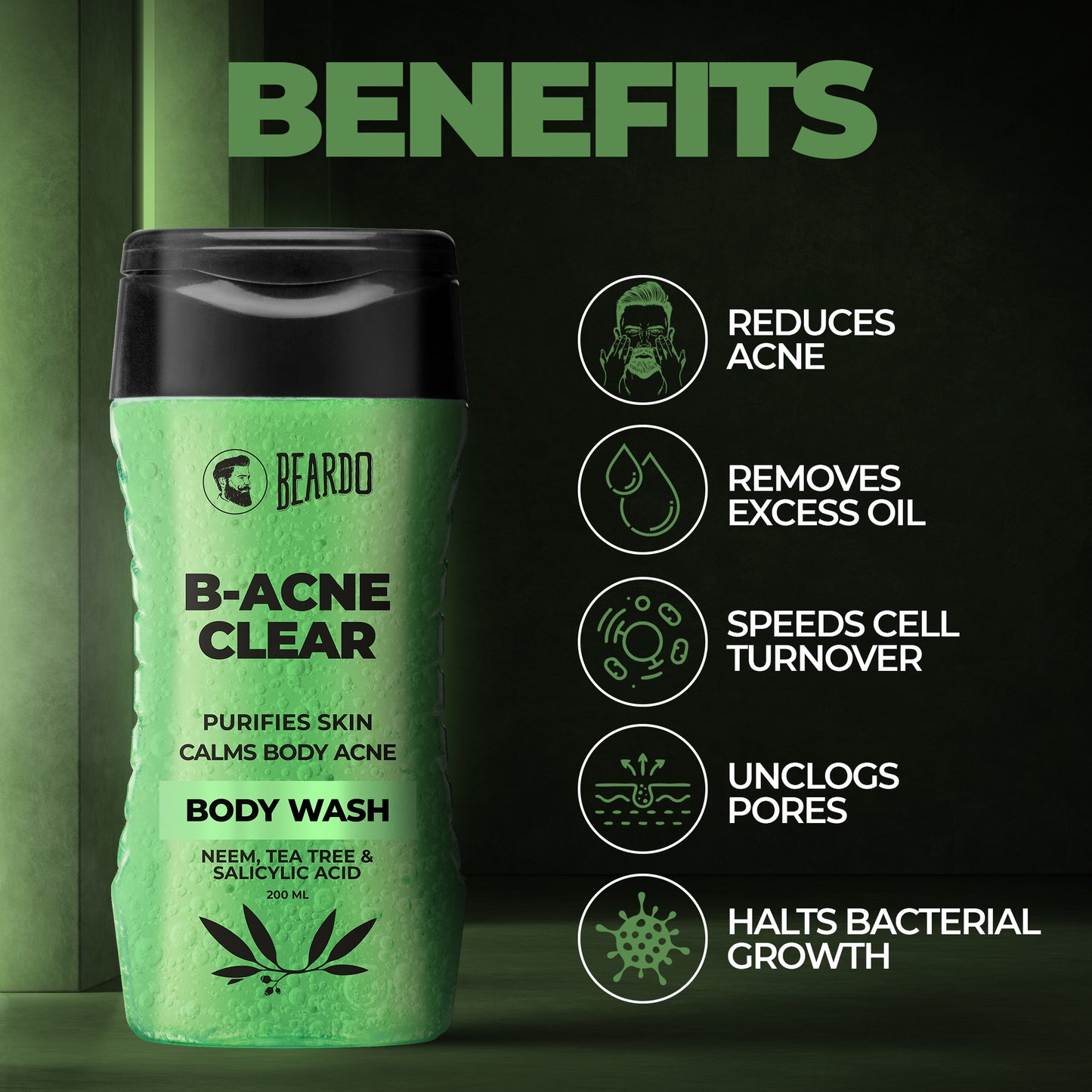 Beardo Body-Acne Clear Bodywash
