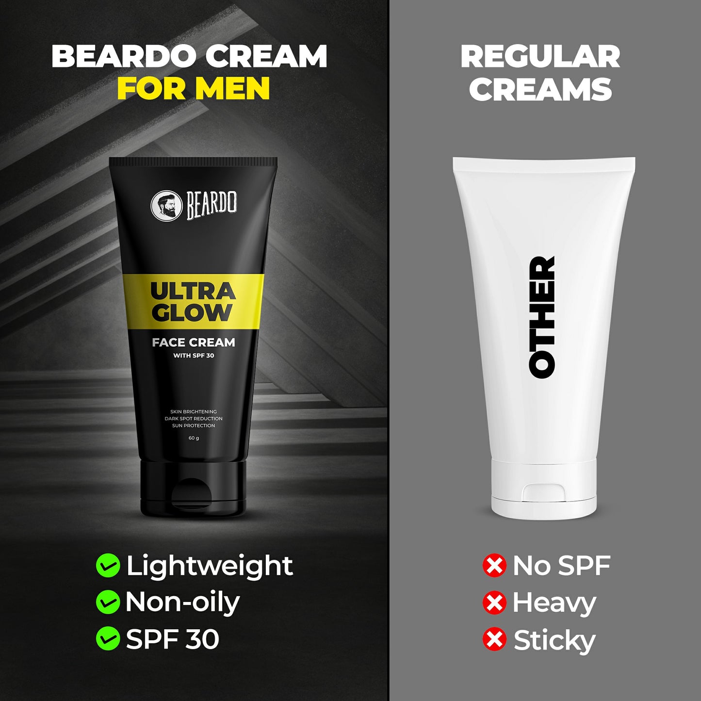 lightweight cream, non oily cream, non greasy cream