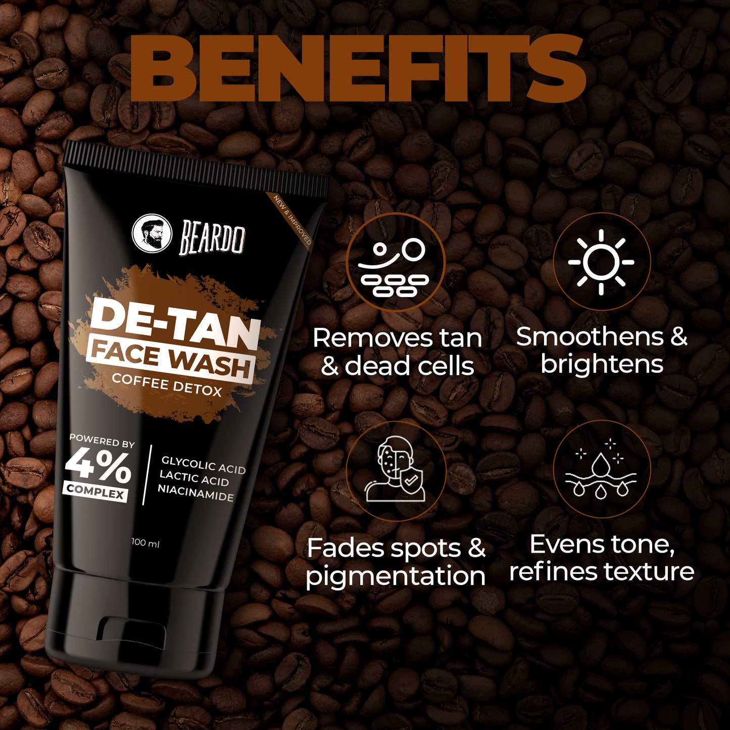 Beardo De-Tan Facewash for Men (100ml)