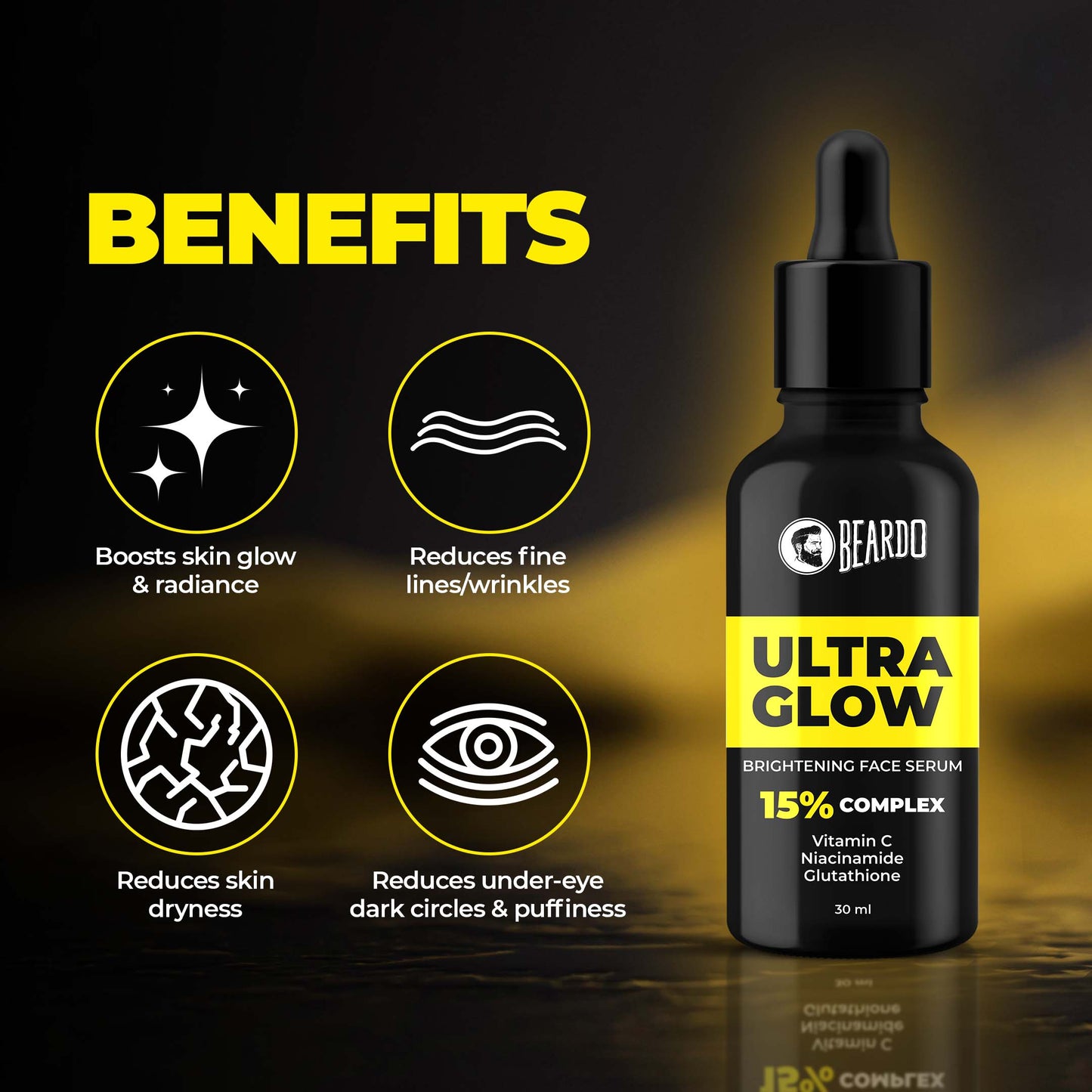 Beardo Ultra Glow Brightening Serum (30ml)