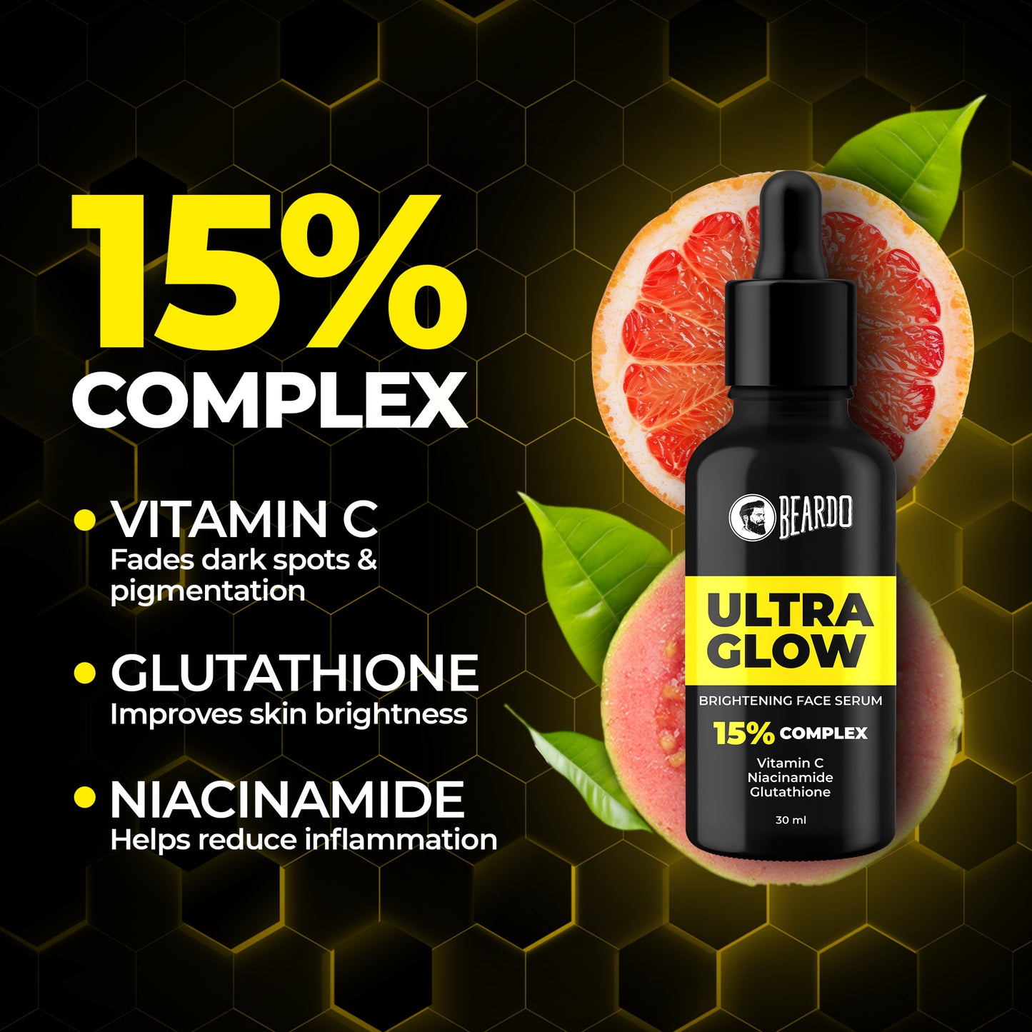 Beardo Ultra Glow Brightening Serum (30ml)