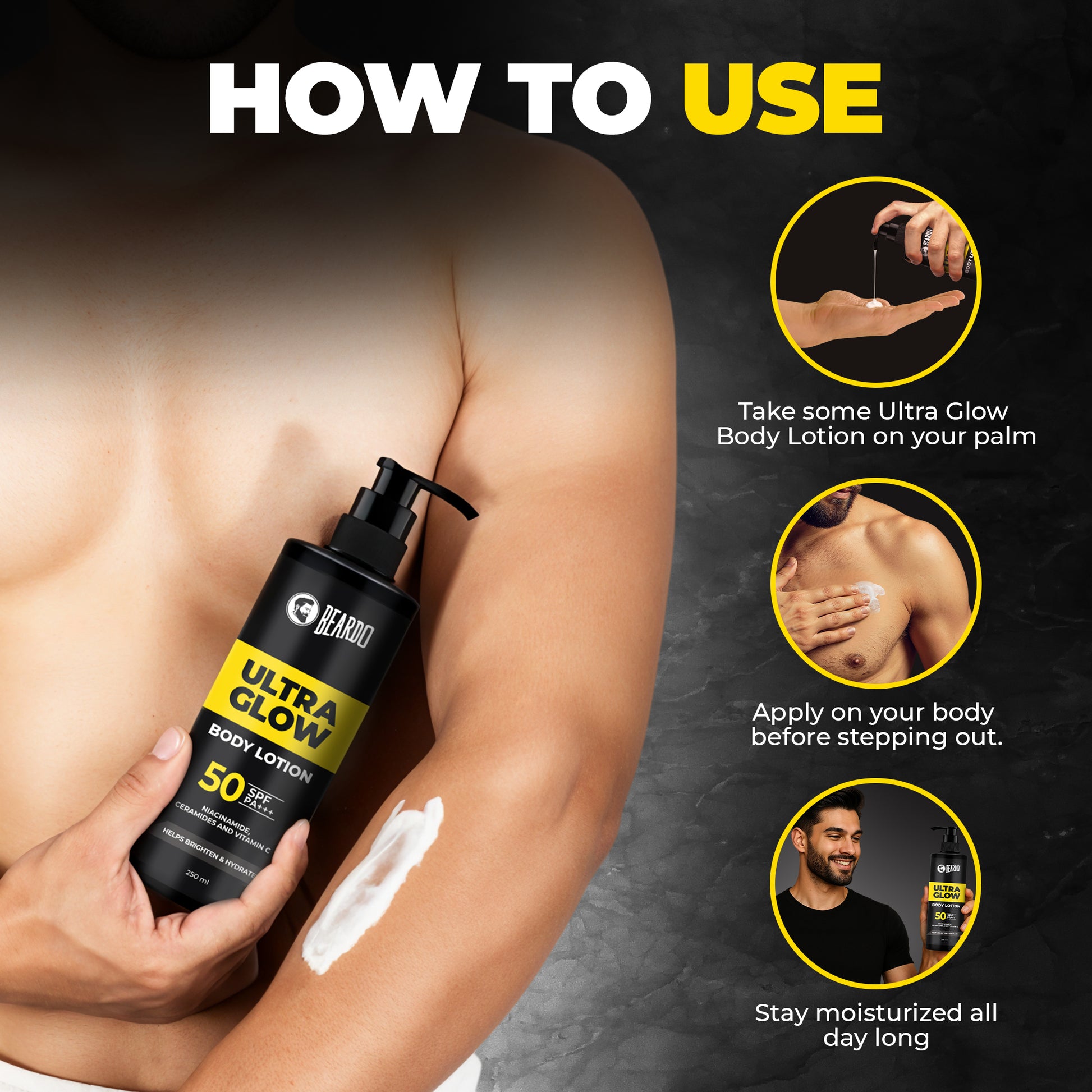 Beardo Ultraglow Body Lotion for Men