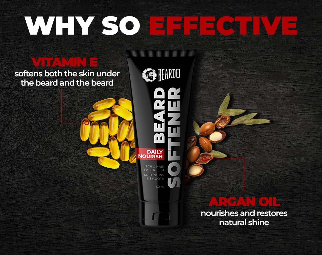 Beard softner cream with extracts of argan oil & vitamine E