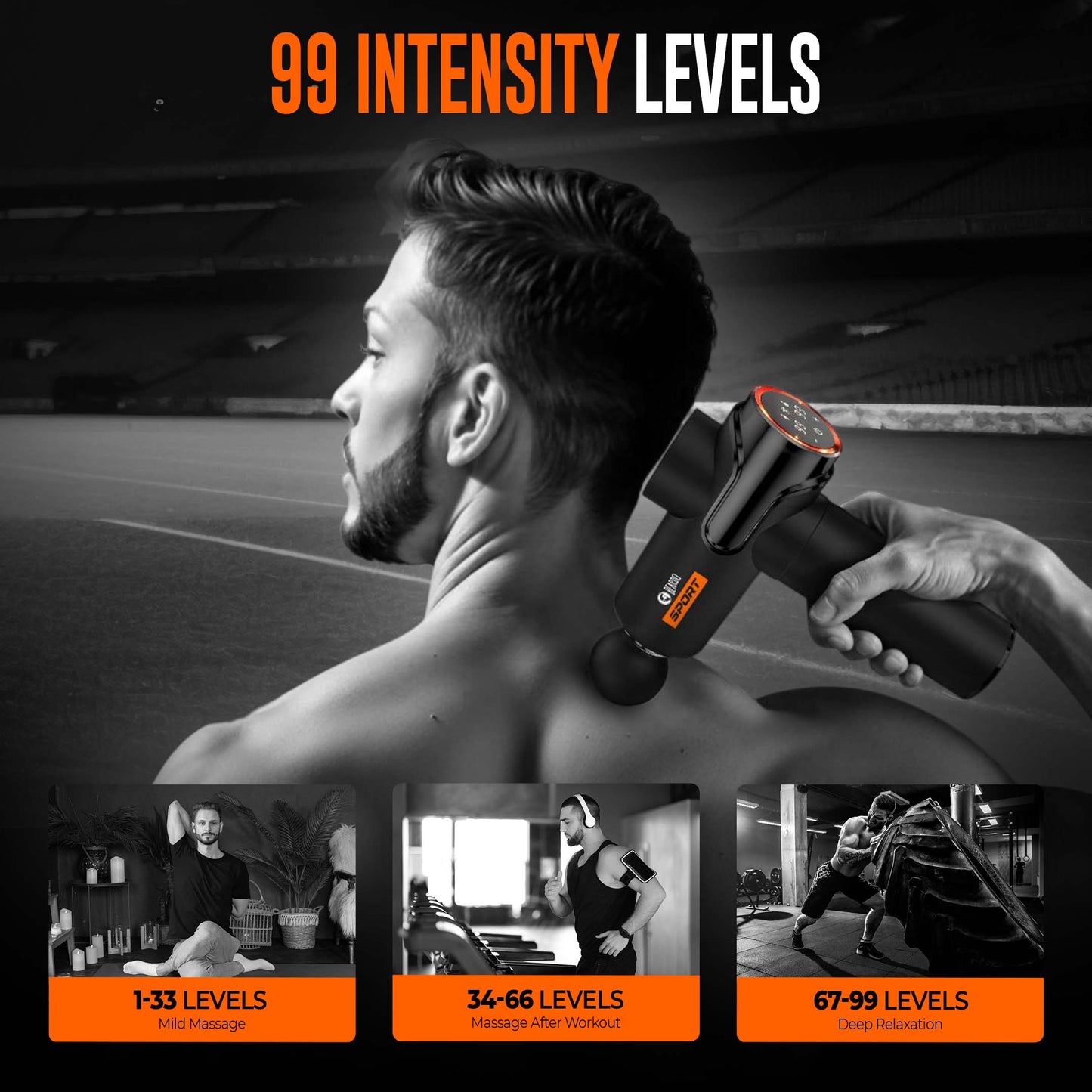 Beardo Sport Deep Tissue Massage Gun