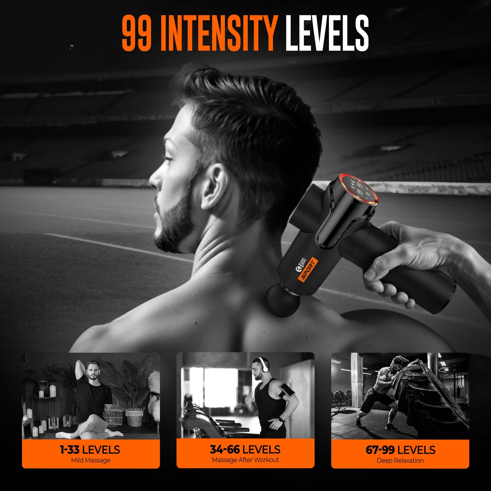 Beardo Sport Deep Tissue Massage Gun