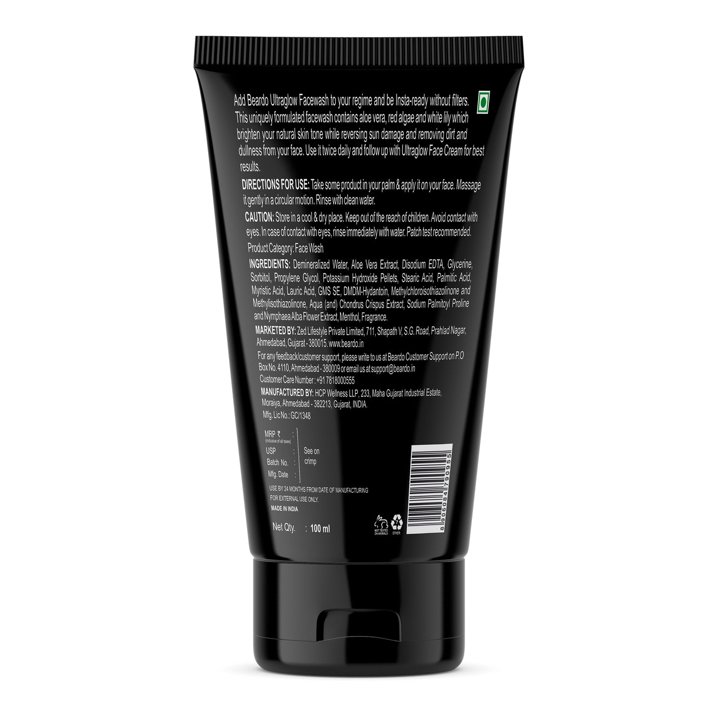 Beardo Ultraglow Facewash for Men