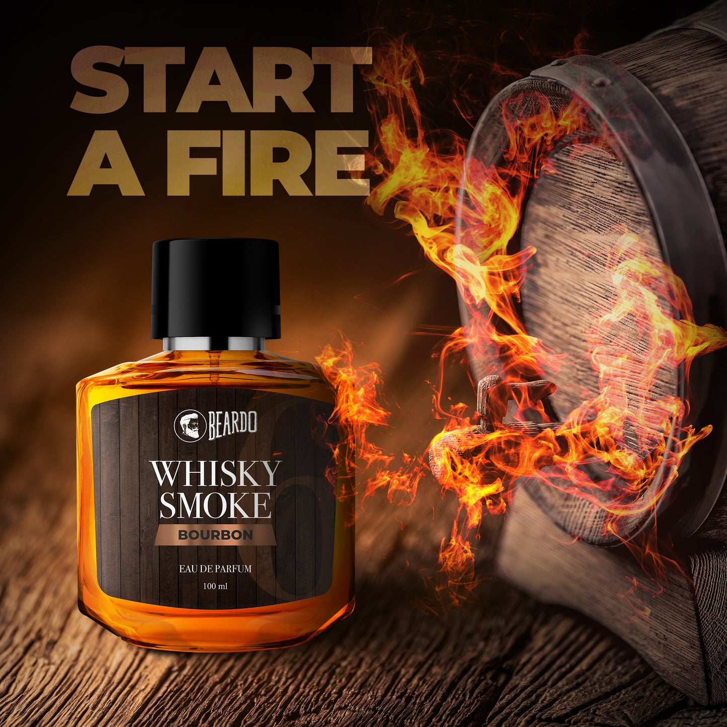 Beardo Whisky Smoke Bourbon Perfume EDP (100ml)