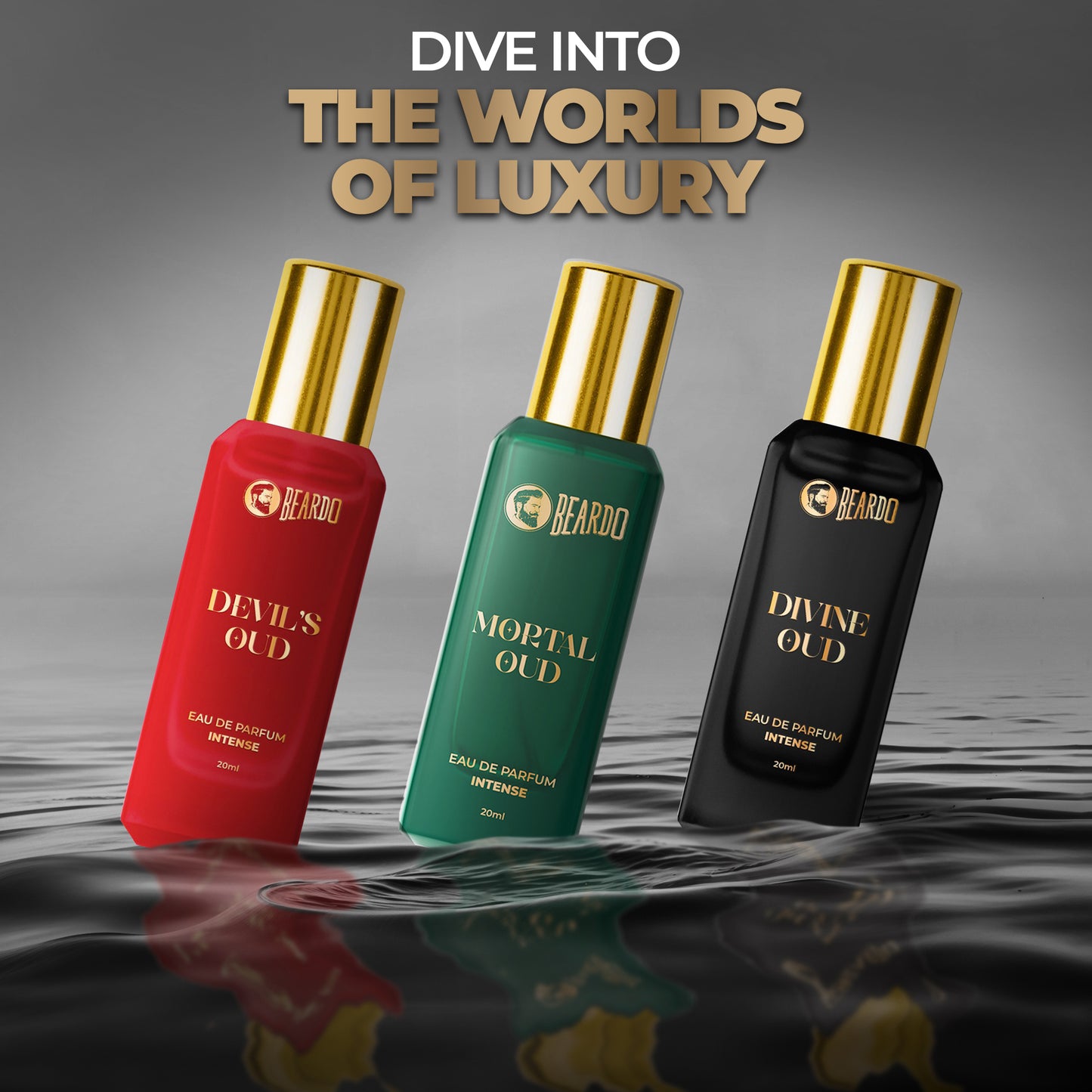 Beardo Three Worlds of Oud Luxury Perfume Giftset (20ml X 3)