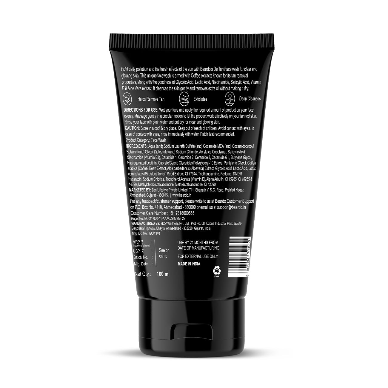 Beardo De-Tan Facewash for Men (100ml)