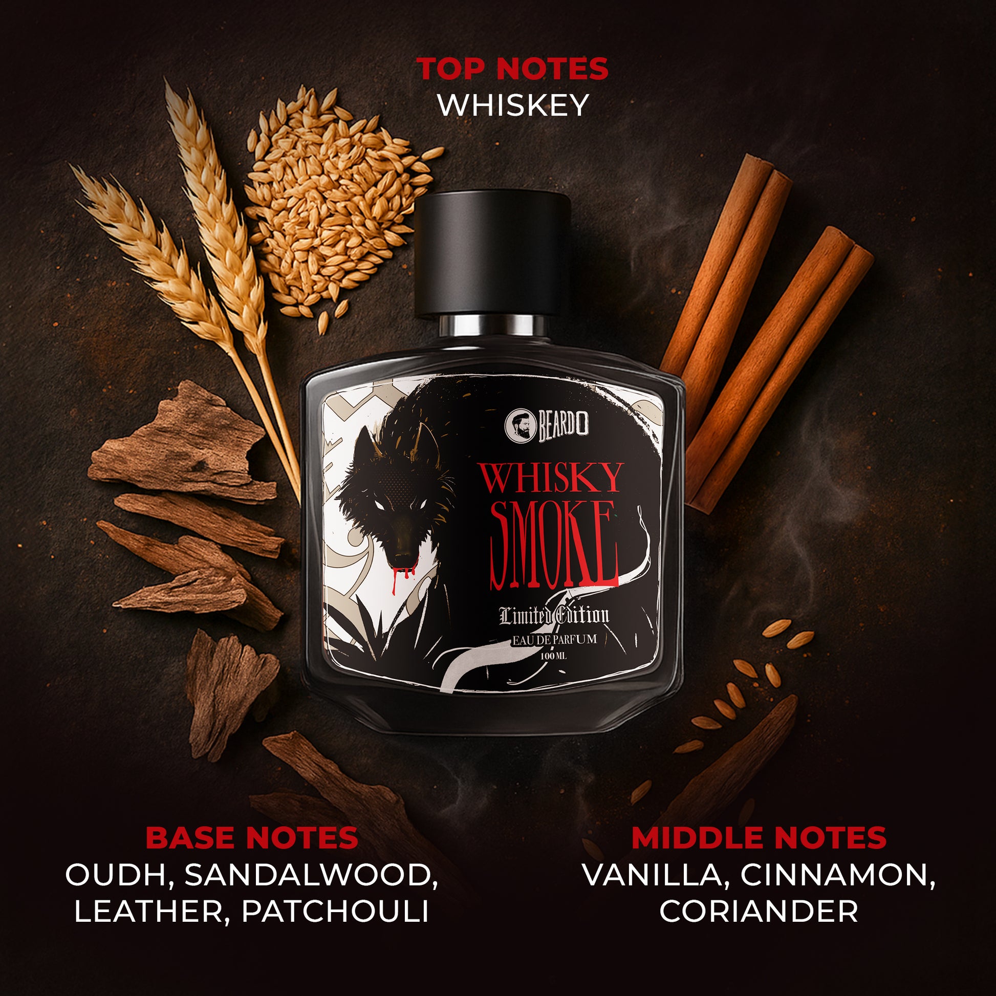 Beardo Whisky Smoke Limited Edition Perfume EDP (100ml)
