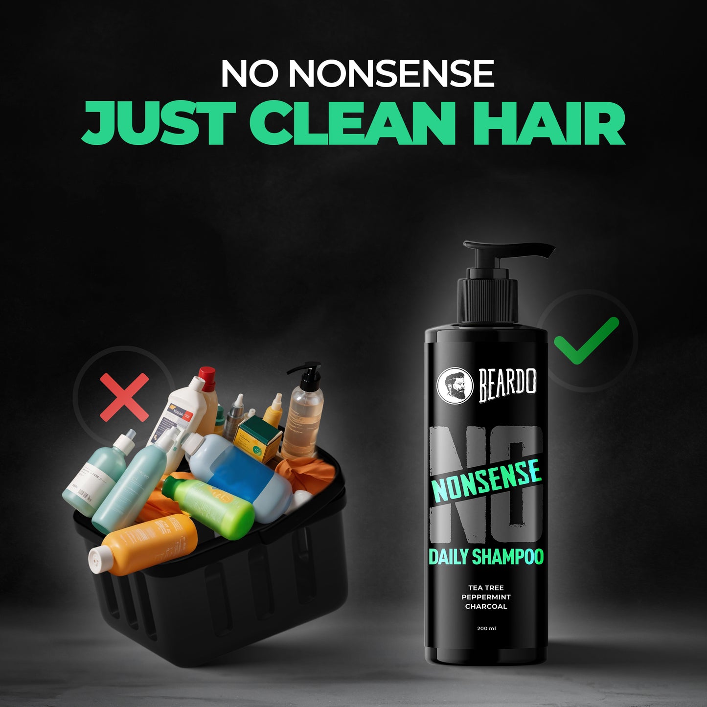 Beardo No Nonsense Daily Shampoo (200ml)