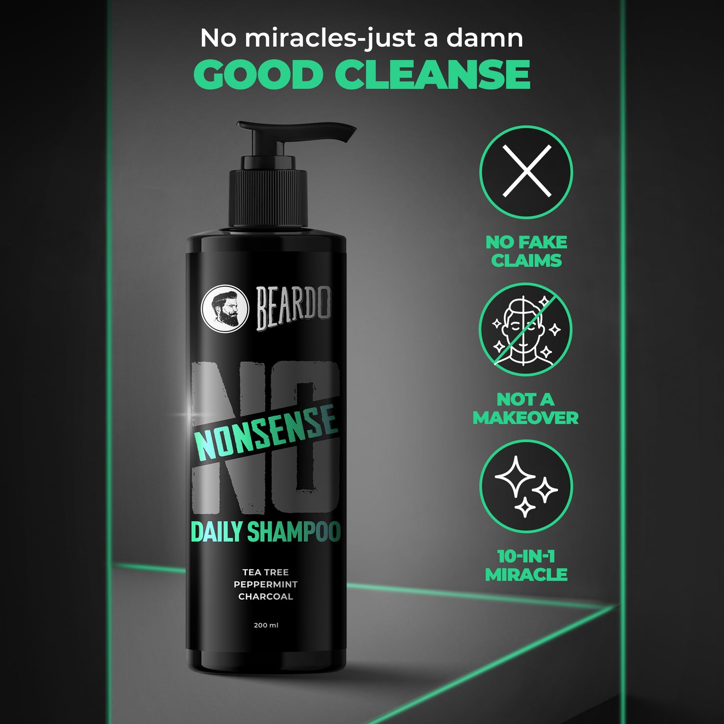Beardo No Nonsense Daily Shampoo (200ml)