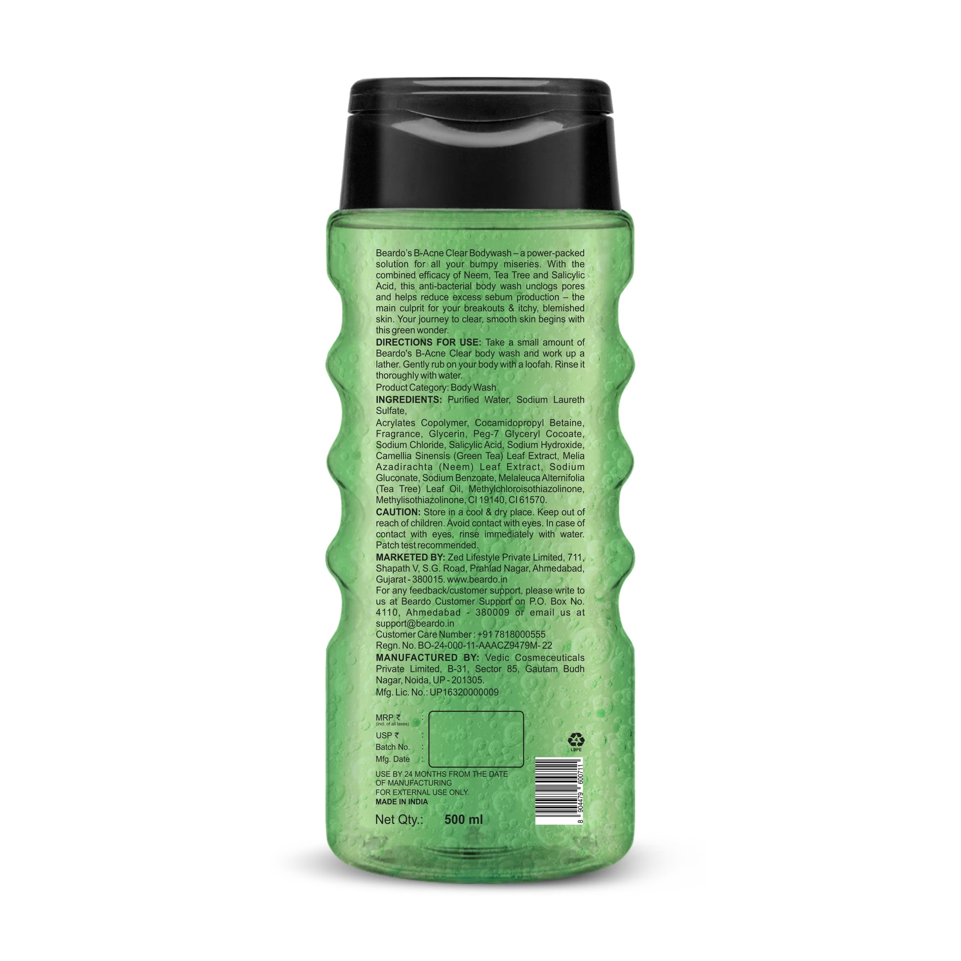 Beardo B-Acne Clear Body Wash