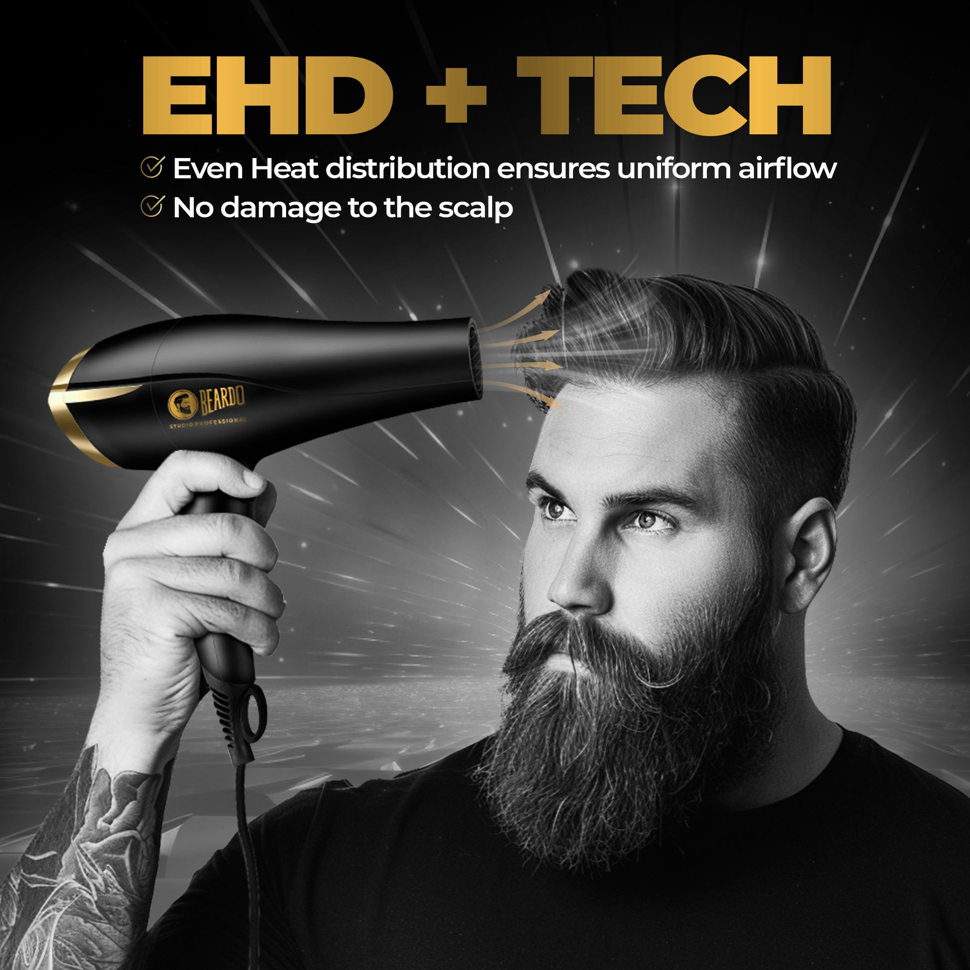 Beardo Studio Professional Tornado Hair Dryer