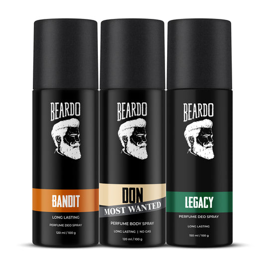 Beardo Iconic Perfume Body Spray Trio