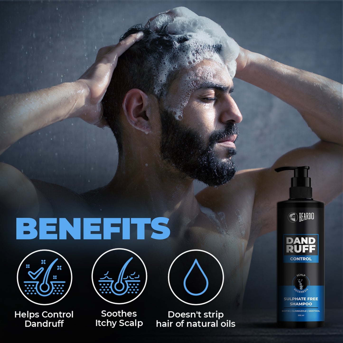 Beardo Dandruff Control Sulphate Free Shampoo