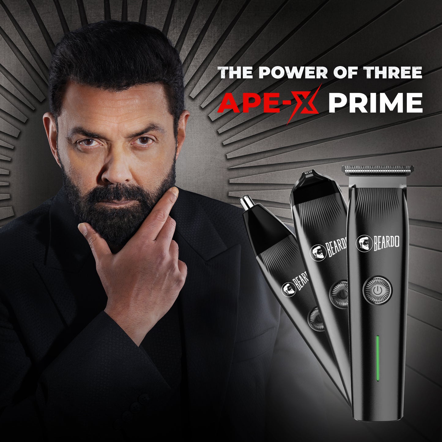 Beardo Ape-X Prime 3-in-1 Trimmer For Men