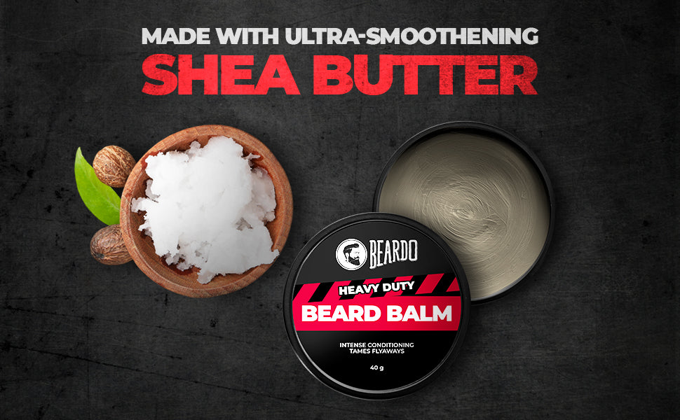 Ultra-moisturizing beard balm with rich shea butter for softness.