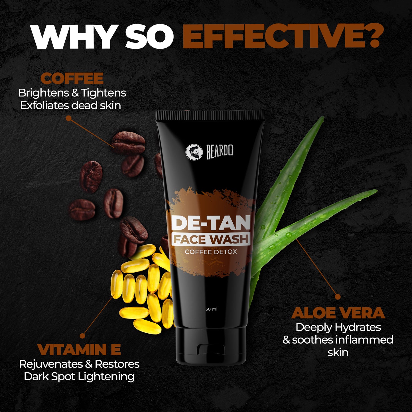 Beardo De-Tan Facewash for Men