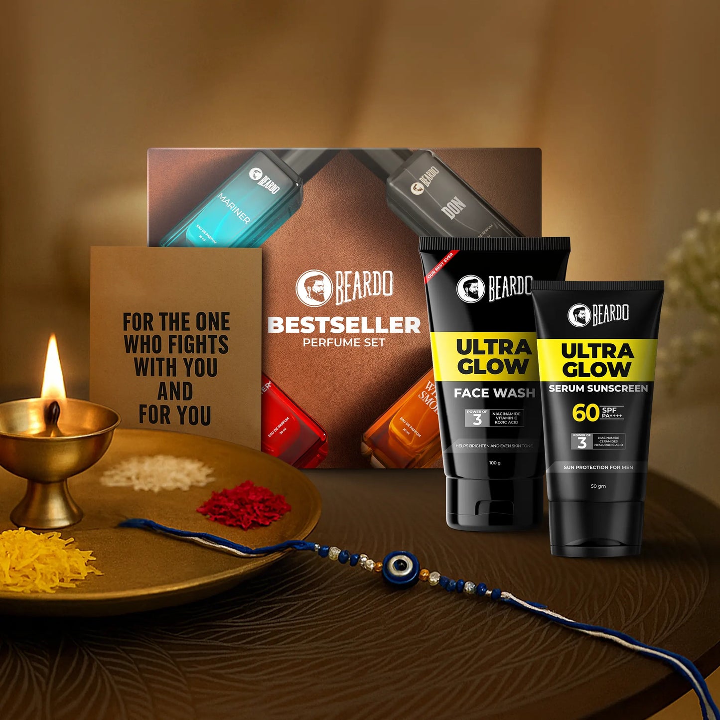 Beardo Rakhi Essentials Combo