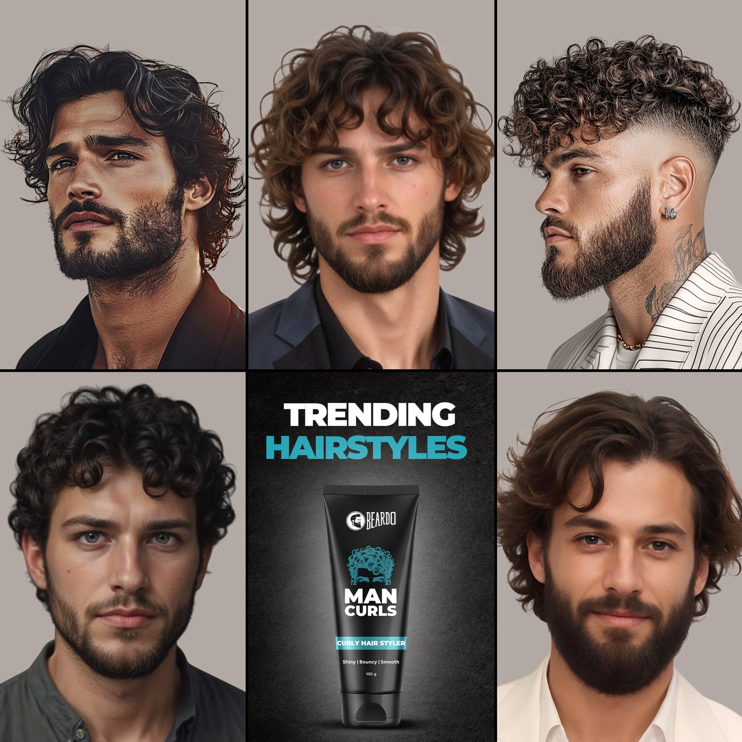 Beardo Man Curls Curly Hair Styler (100g)