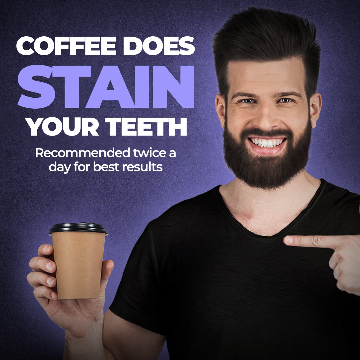 Beardo Purple X Teeth Whitening Powder (50g)