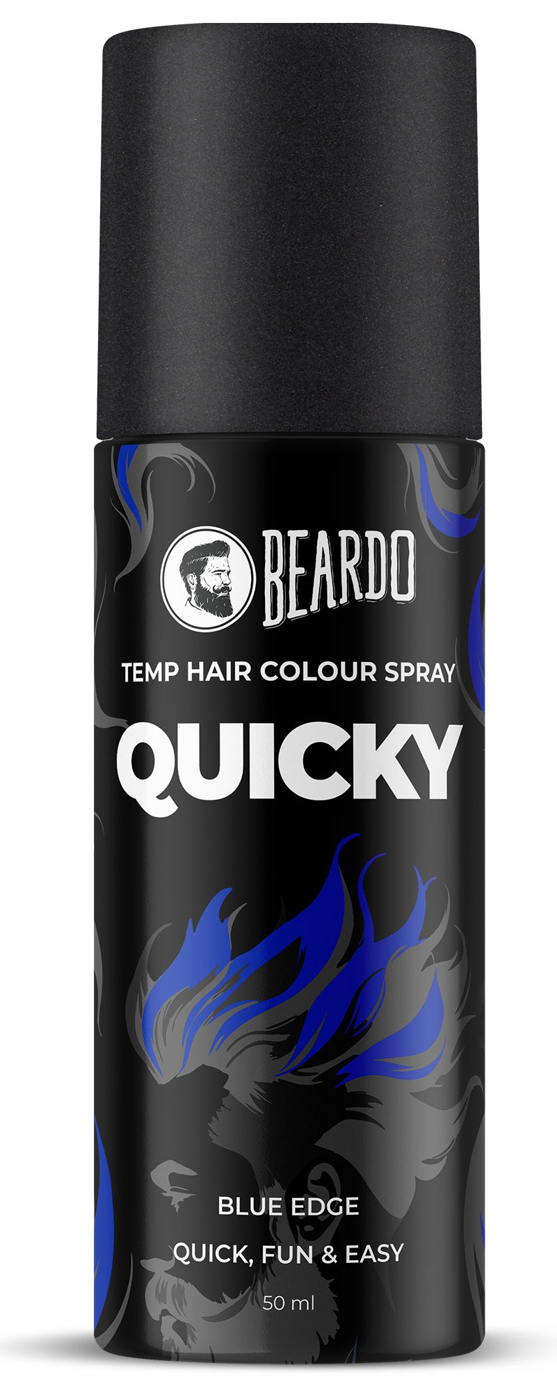 Beardo Quicky Temp Hair Color Spray Blue Edge (50ml)