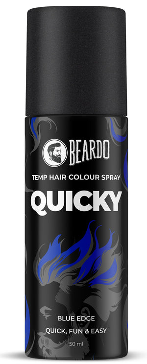 Beardo Quicky Temp Hair Color Spray Blue Edge (50ml)