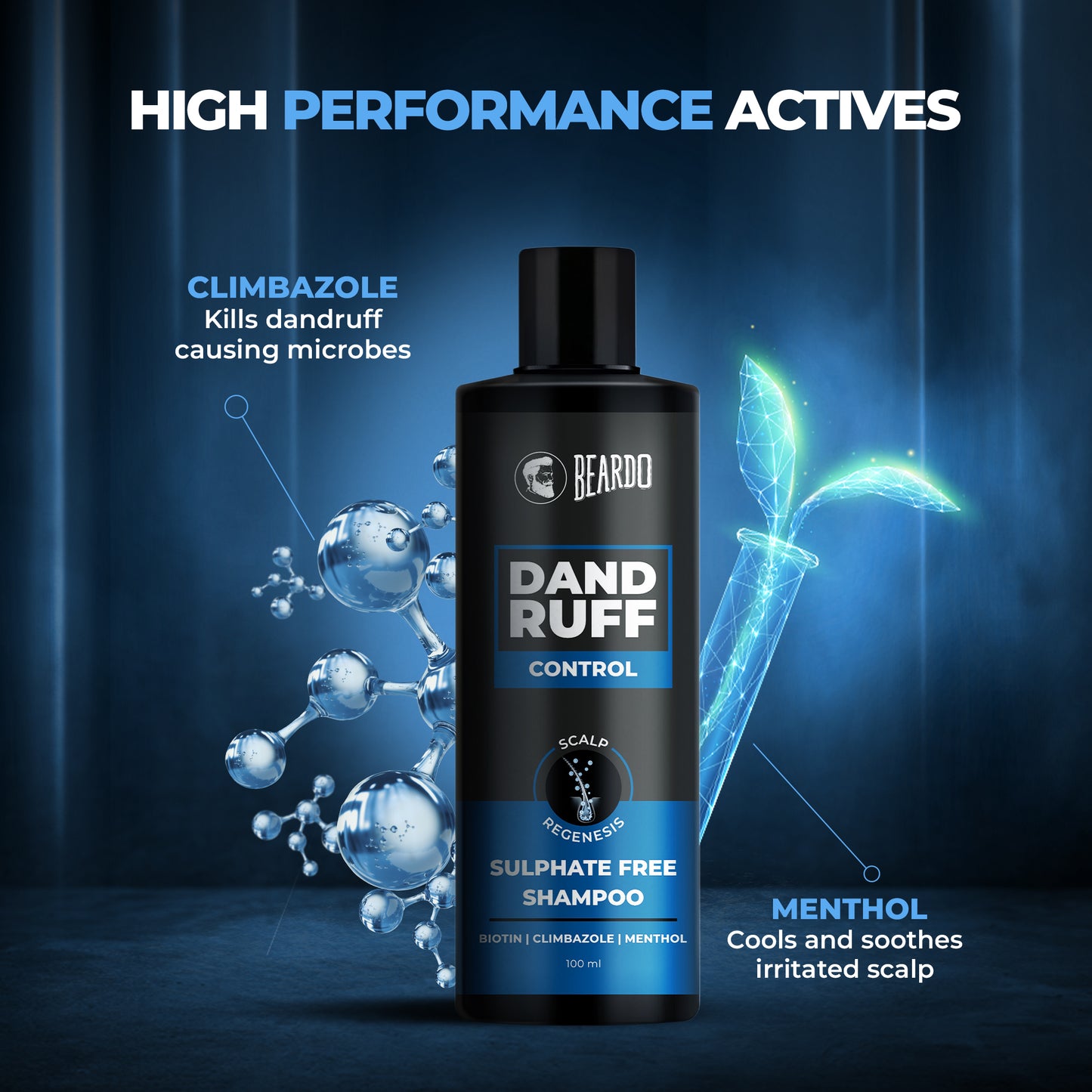 Beardo Dandruff Control Sulphate Free Shampoo (100ml)