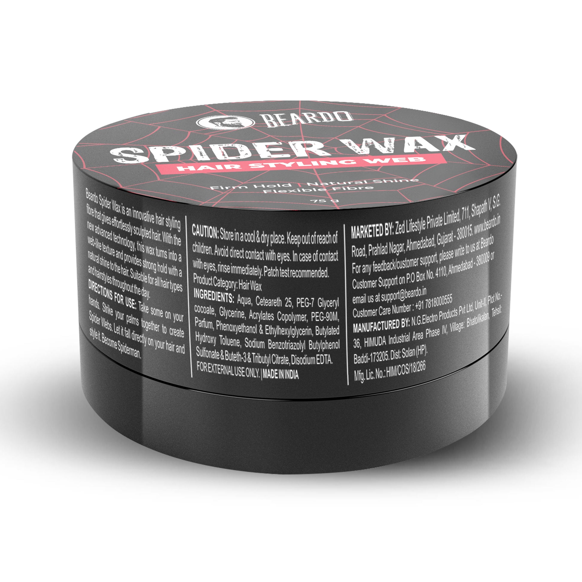 Beardo Spider Wax Hairstyling Kit