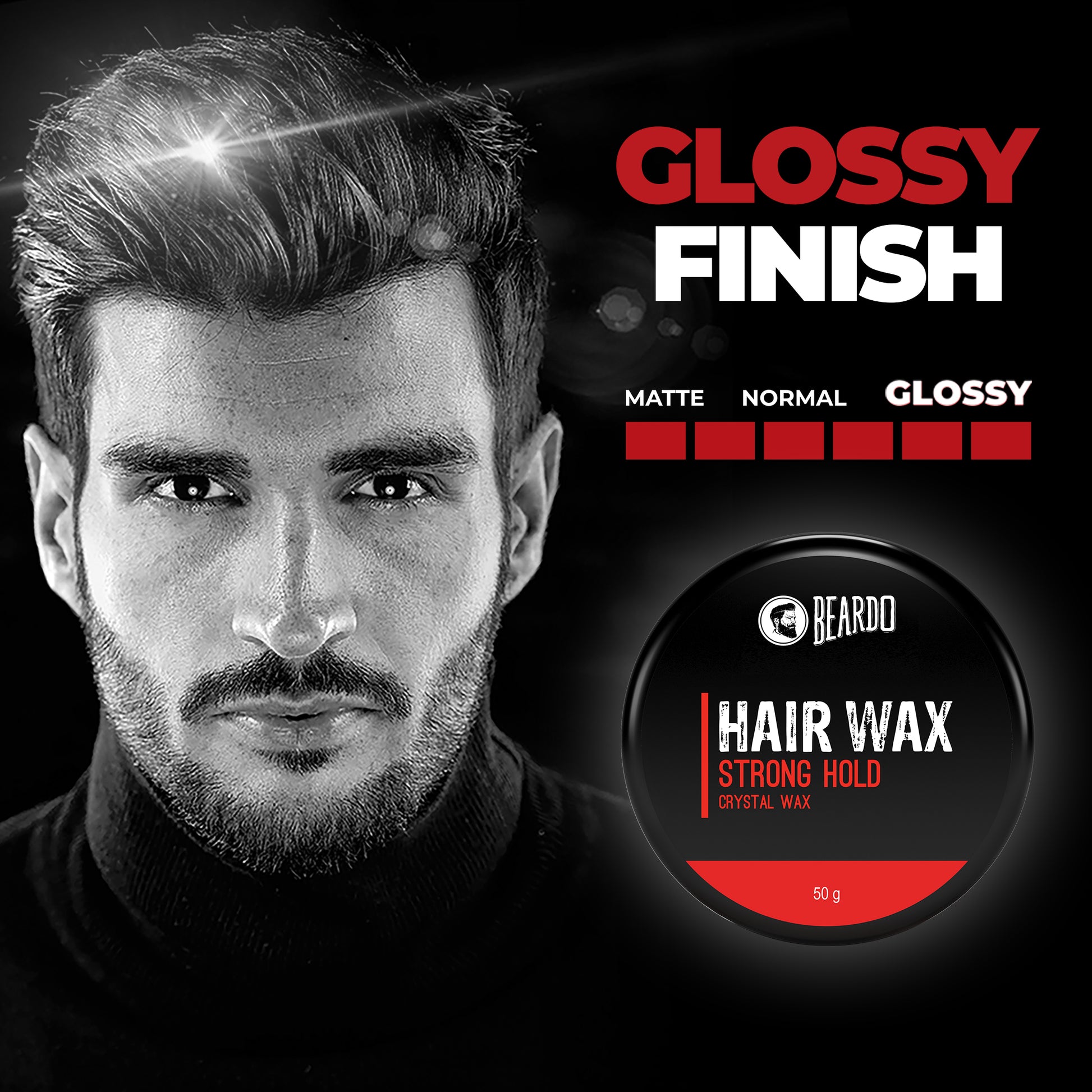 Beardo Hair Wax Strong Hold Crystal Gel Wax 50g