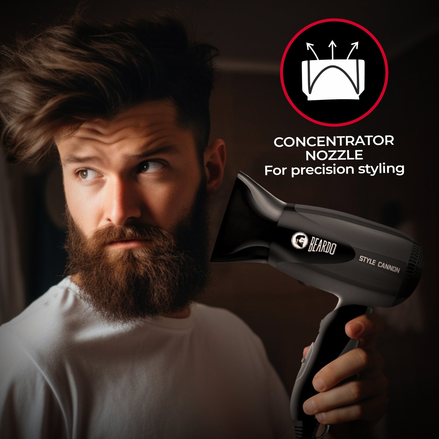 Beardo Style Cannon Ultracompact Hair Dryer