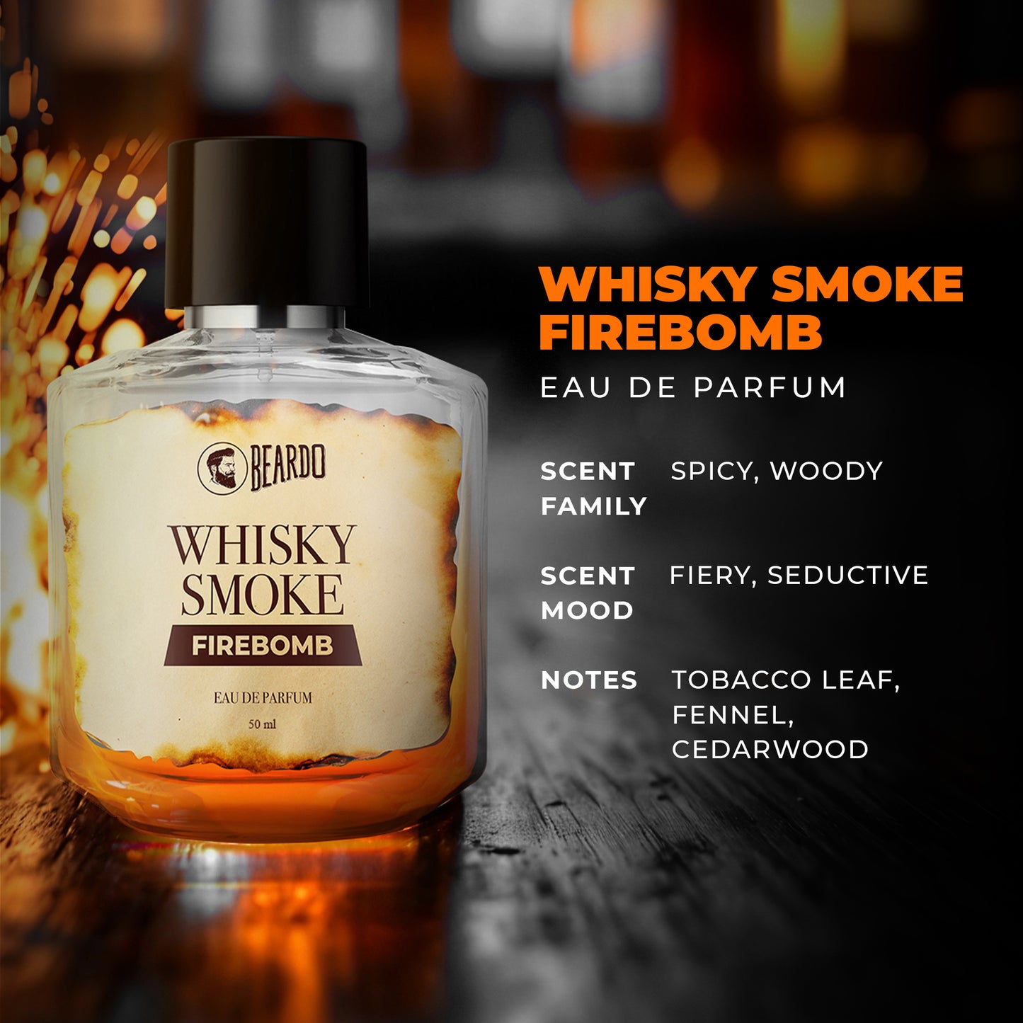 Beardo Whisky Smoke Firebomb Perfume EDP