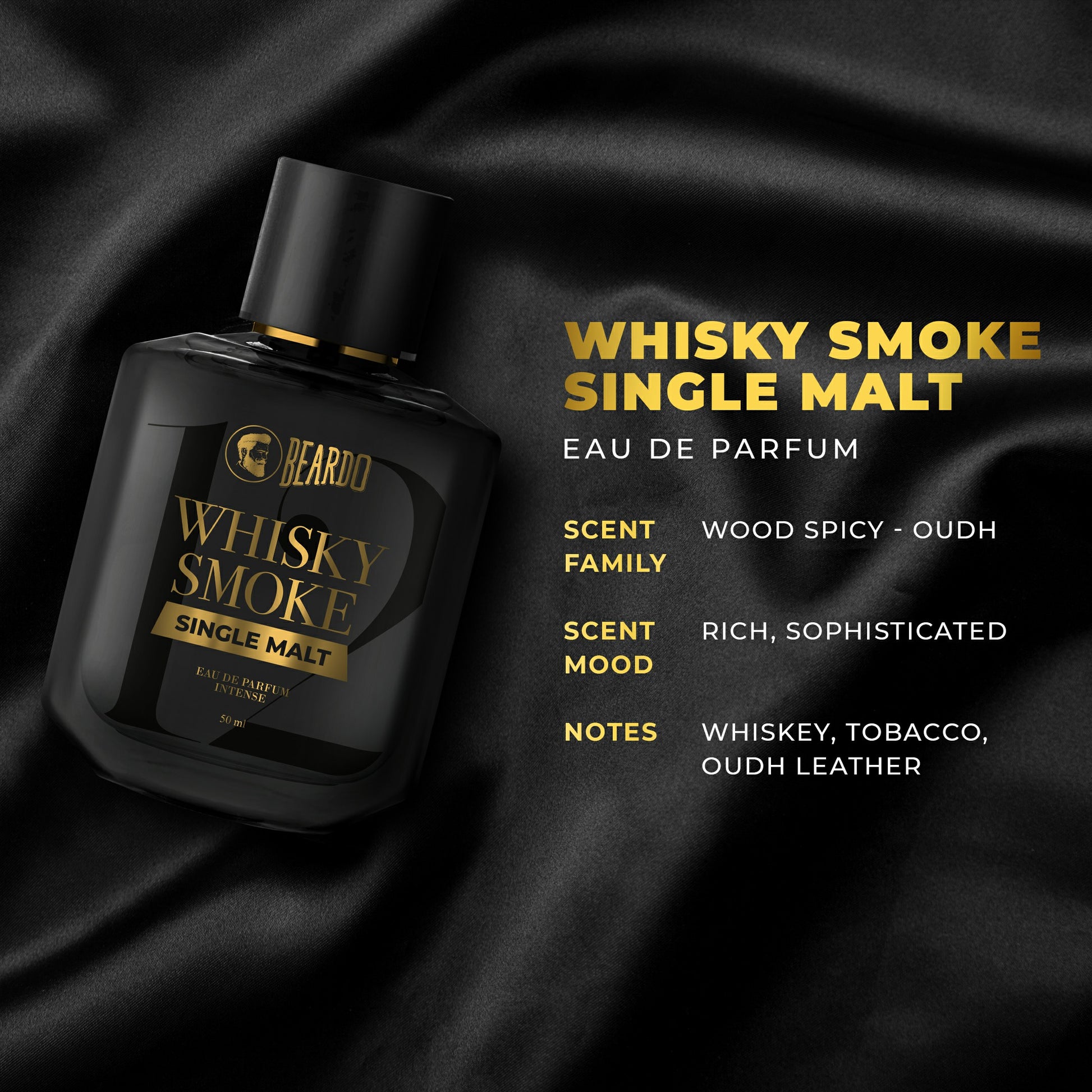 woody, spicy, oudh, tobacco