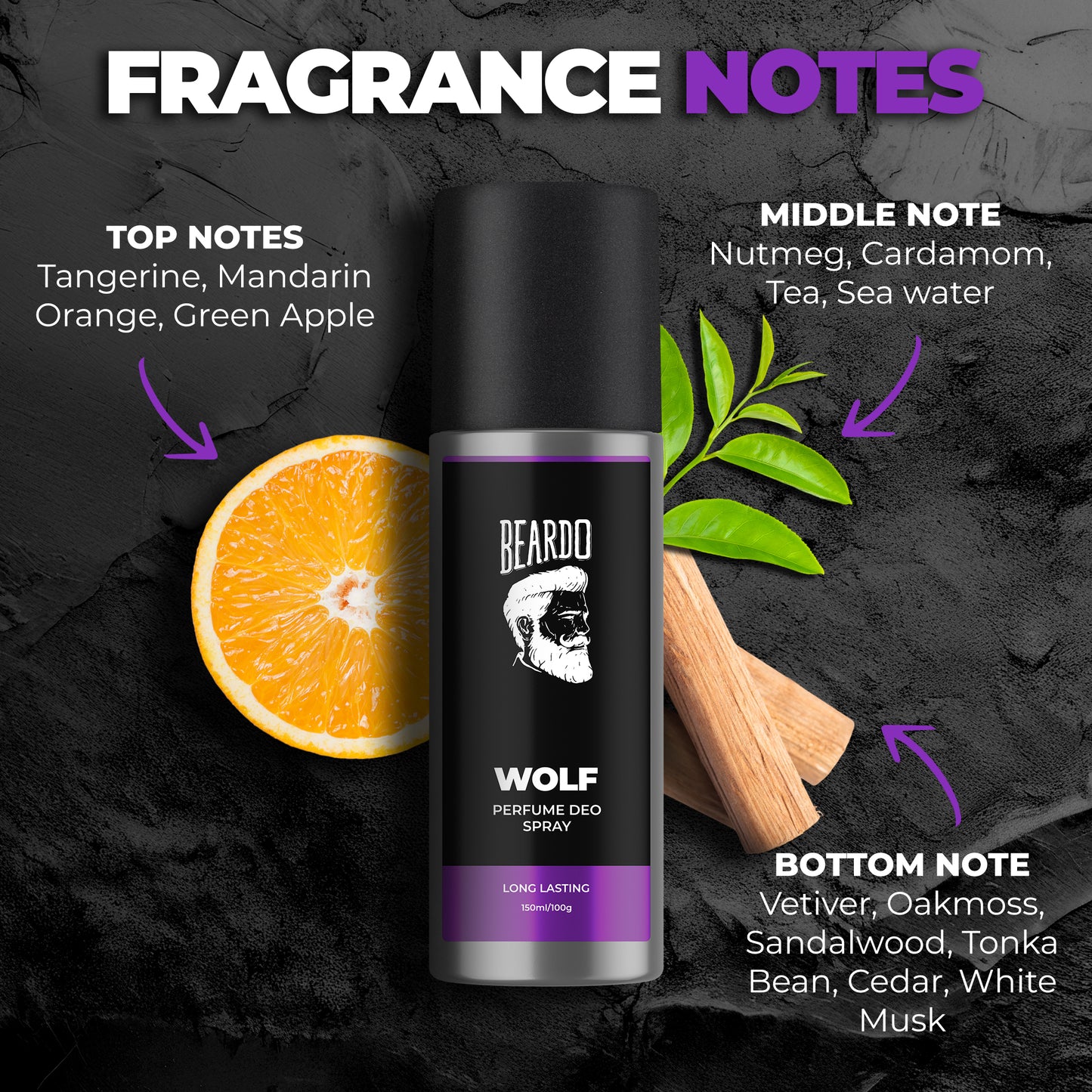 Beardo Wolf Perfume Deo Spray (150ml)