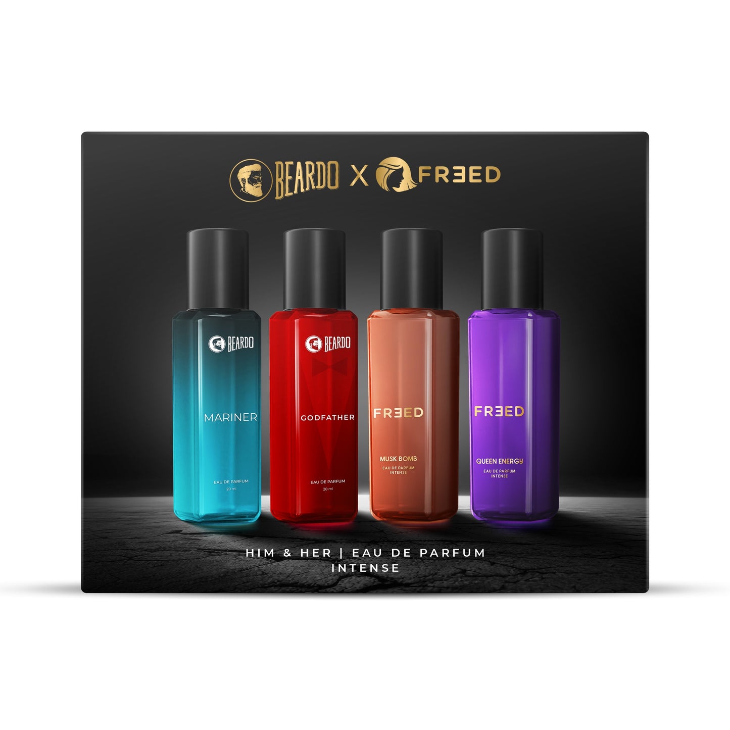 Beardo For Him and Her Perfume Giftset (20ml X 4)