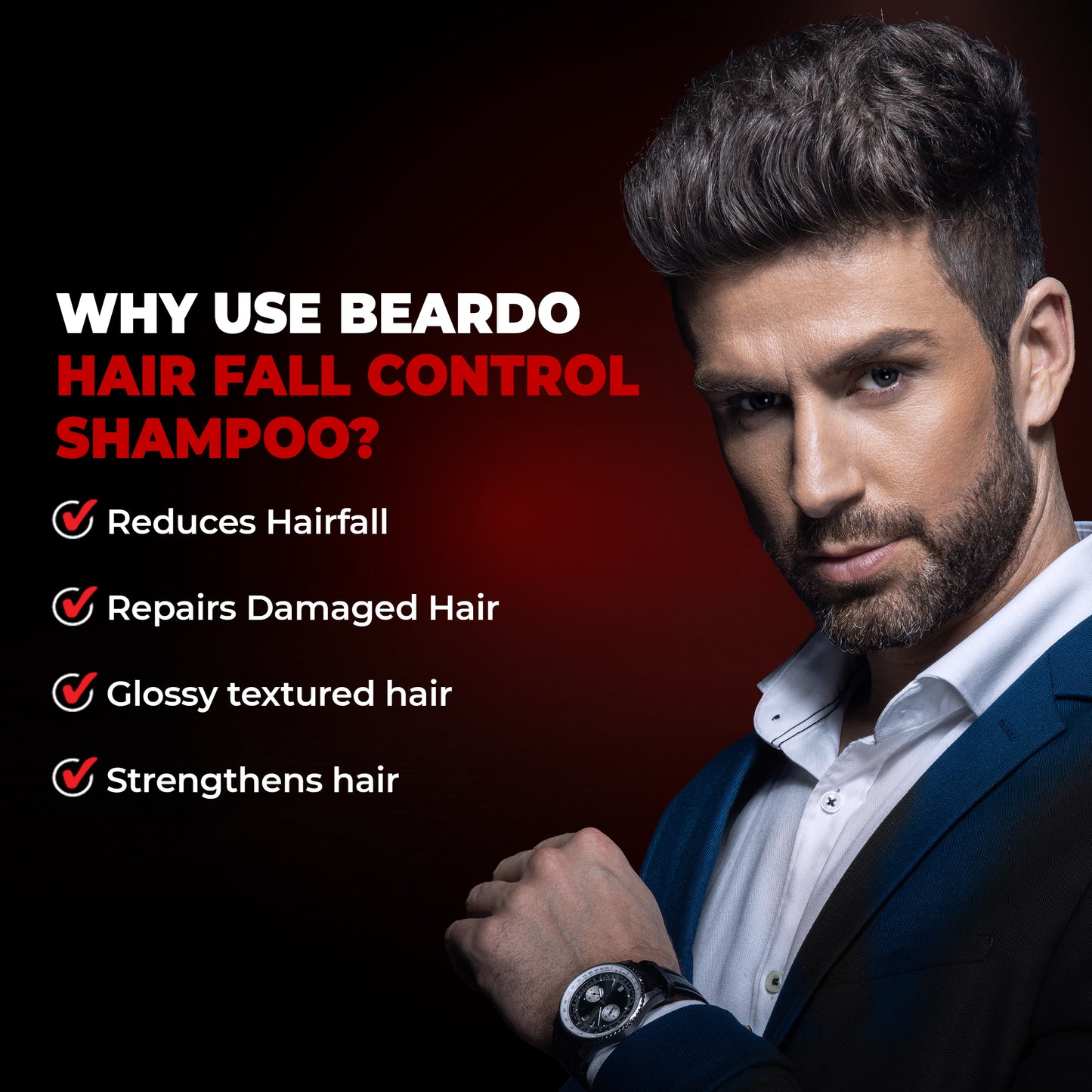 Beardo Hair Fall Control Shampoo for Men